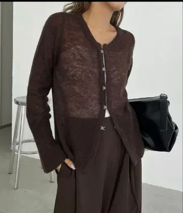 카프리슈 레마쥬 텐셀 울 후크 가디건