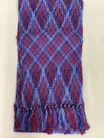 수제 끈 머플러 실크 100%