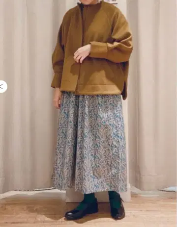 TSUHARU/보틀넥 숏 기장 코트