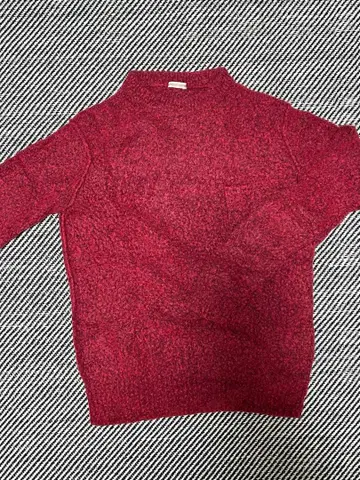 DRESSTERIOR 빨간색 하이넥 니트 스웨터