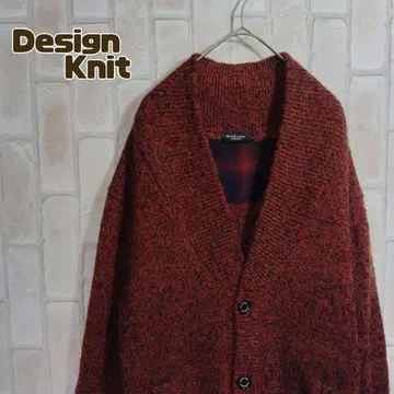 블랙 라벨 가디건 니트 모헤어 알파카