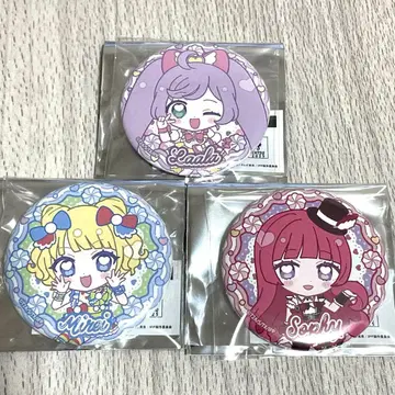 프리파라 캬라핀 트레이딩 캔뱃지 마나카 라라 미나미 미레이 호조 소피