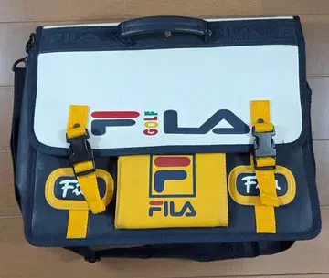 FILA 휠라 올드 빈티지 브리프 케이스 숄더 레고 배색