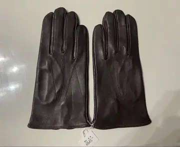 미사용 새상품 덴츠 신사 장갑 다크 브라운 램 가죽 dents
