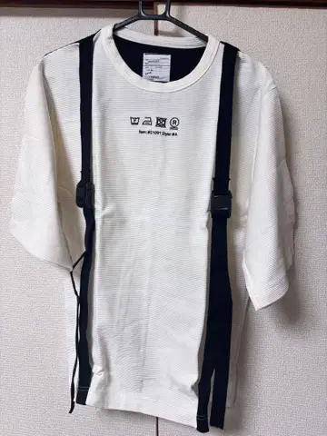 SHAREEF 스트랩 T셔츠 화이트