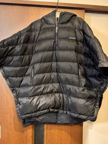 FREAK'S STORE x thousand mile 다운 판초 블랙