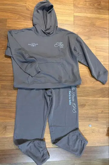 프랑스 엘르 후드티 상하의