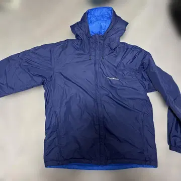 후드 부착 다운 자켓 네이비/블루