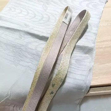 헤 19 허리띠 오비 장식 천 세트 그레이 꽃무늬