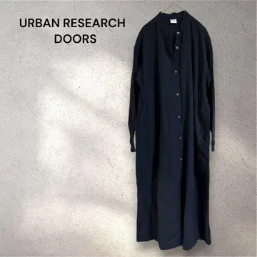 URBAN RESEARCH DOORS 셔츠 원피스 긴팔 다크 네이비