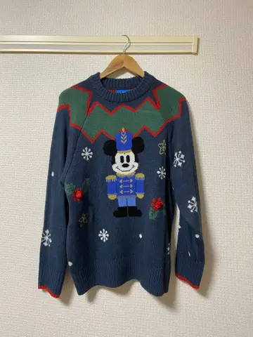 디즈니 크리스마스 2024 미키 니트 스웨터