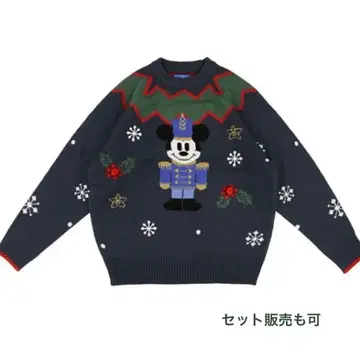 디즈니 크리스마스 2024 미키 니트 스웨터