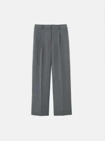 새상품급 PLST 플라스테 더블 크로스 와이드 팬츠 XS 그레이