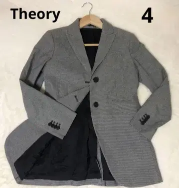 띠어리 하운드투스 체크 패턴 테일러드 자켓 4 XL 빅 사이즈