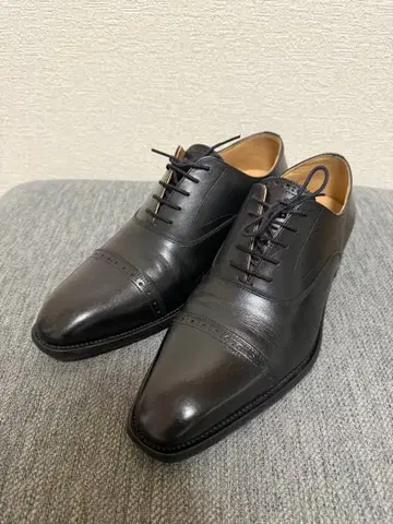 스코치 그레인 스트레이트 팁