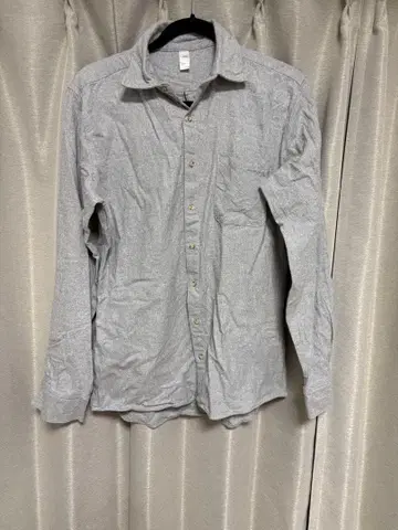 아메리칸 어패럴 플란넬 그레이 긴팔 셔츠