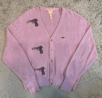 90s USA제 IZOD LACOSTE 울 아크릴 가디건