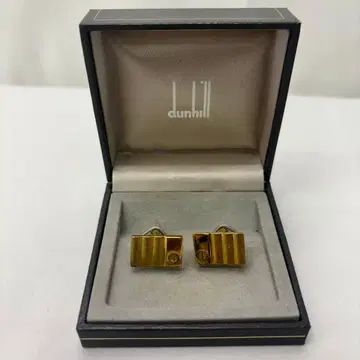 던힐 스트라이프 디자인 커프스 링크 남성용