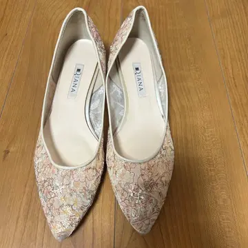 DIANA 다이애나 펌프스 자수 레이스 플라워 23.5cm 핑크 계열