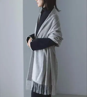 [ 미사용 새상품 ] NOBLE ORIGINAL 캐시미어 스톨 그레이