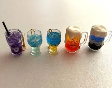 [ 컴플리트 ] 보름달 커피점 미니어처 드링크 vol.2 하늘색 드링크