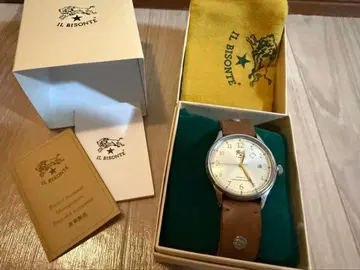 IL BISONTE 자동 와인딩 시계 가죽 벨트