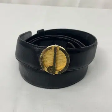 dunhill 던힐 블랙 벨트 골드 컬러 버클 남성용