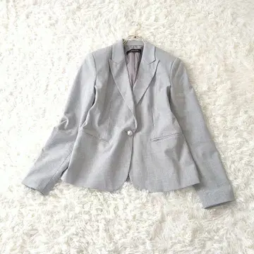 ZARA BASIC 자라 테일러드 자켓 펄 버튼 M 라이트 그레이