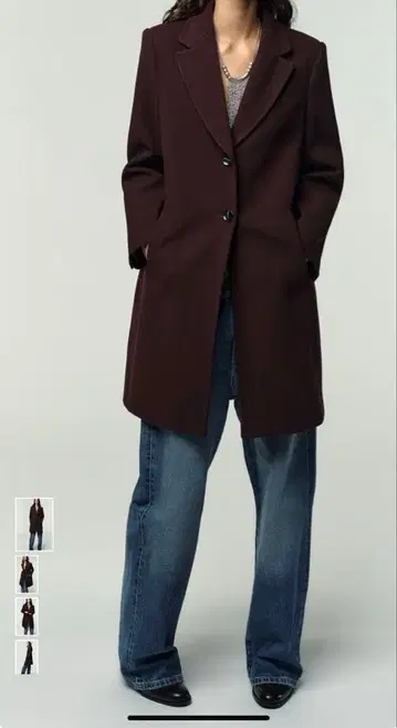 ZARA 숄더 패드 소프트 코트