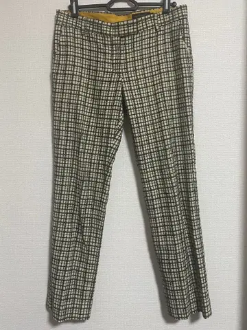 TOMORROWLAND 투모로우랜드 그린 체크 팬츠 트위드