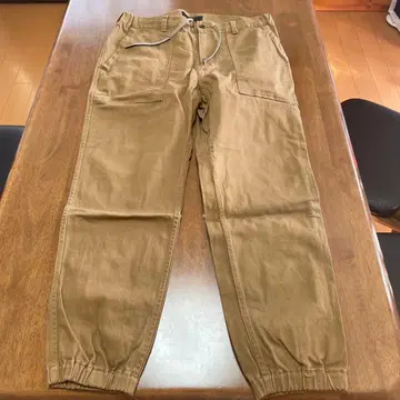 베이지 조거 팬츠