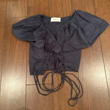 Merlette 네이비 프릴 셔츠 XS