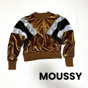 MOUSSY 마우지 벨벳 벨로아 트레이닝복 상의