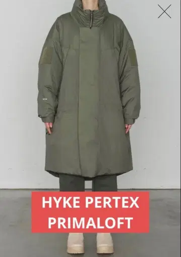 HYKE PERTEX PUFF PARKA 롱 다운 자켓