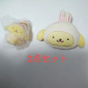 산리오 치이카와 (먼작귀) 시크릿 플로키 헤어 클립 폼폼푸딩