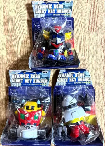 [하자품] 다이나믹 로보 라이트 부착 키링 3종