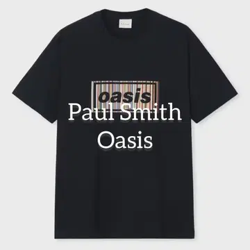 폴스미스 Oasis 시그니처 스트라이프 로고 콜라보 T셔츠