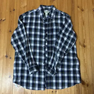 L.L.Bean 플란넬 셔츠 체크 셔츠 오버 사이즈