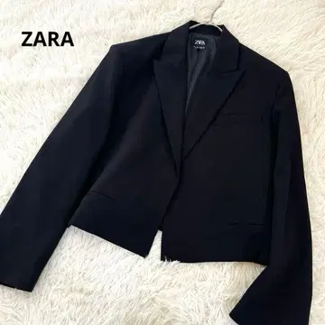 ZARA 자라 숏 기장 테일러드 자켓 L 사이즈 블랙