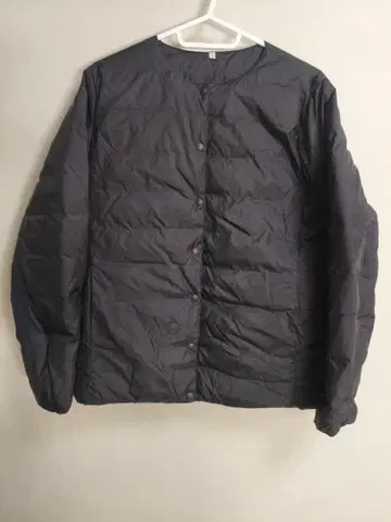 새상품급 무인양품 블랙 다운 자켓 L 사이즈