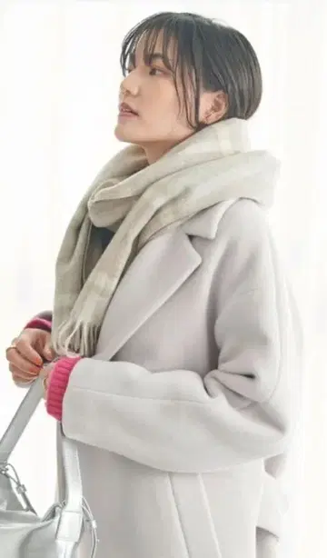 [택 포함 새상품] green label relaxing 체크 스톨