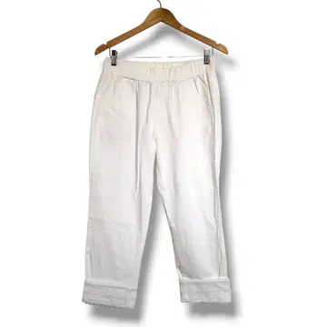 pual ce cin 와이드 팬츠 화이트 여성용 코튼 캐주얼