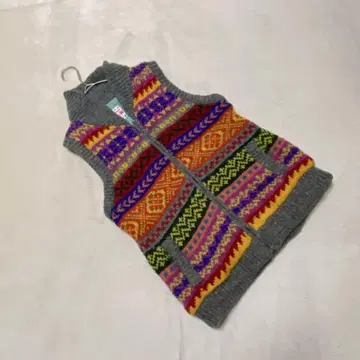 OA2717 [티티카카] 니트 베스트 [F] 집업 플리스 이너