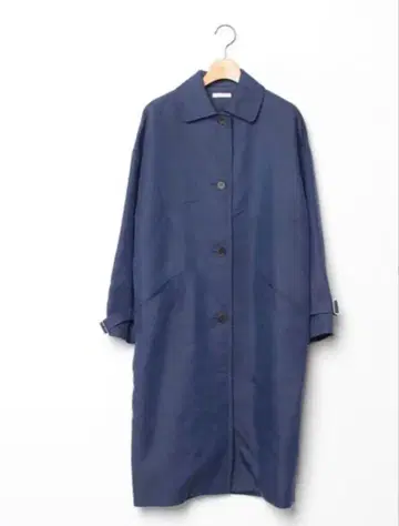 IENA 네이비 롱 코트 버튼식 size 38