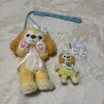 디즈니 겨울 한정판 쿠키앤 숄더&봉제 인형 배지