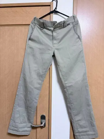 Dickies 베이지 치노 팬츠 스트레이트 레그