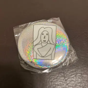 하마다 마코토전 하늘을 가로지르는 비행운 가챠 레어 캔뱃지 모나리자