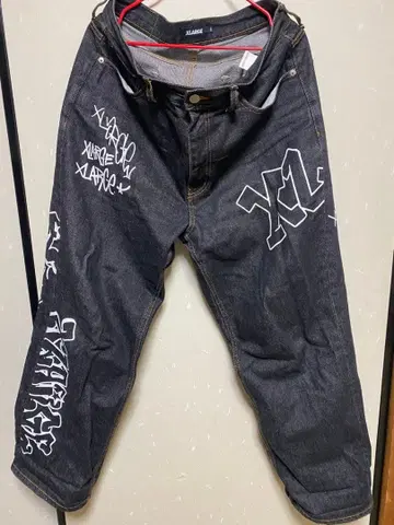 XCHANGE 그래피티 프린트 데님 34