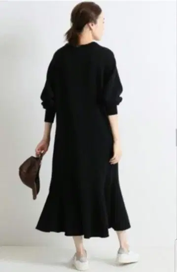 SLOBE IENA 플레어 원피스 블랙 38