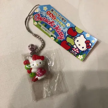 레어 미개봉 현지 키티 남알프스 한정판 사과 스트랩